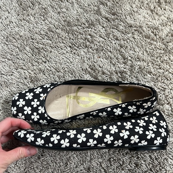 YSL Clover print canvas flats - Picture 2 of 9